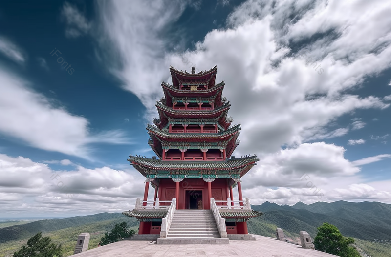 北京门头沟定都阁远古的塔中国文化著名景点,高清,摄影图,摄影图片,图片大全,摄影图免费下载